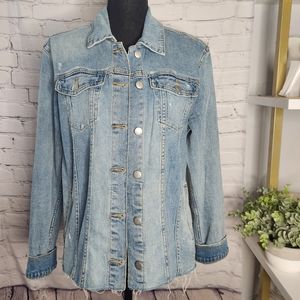 JOE'S Jeans Denim Distressed Jacket Small Medium